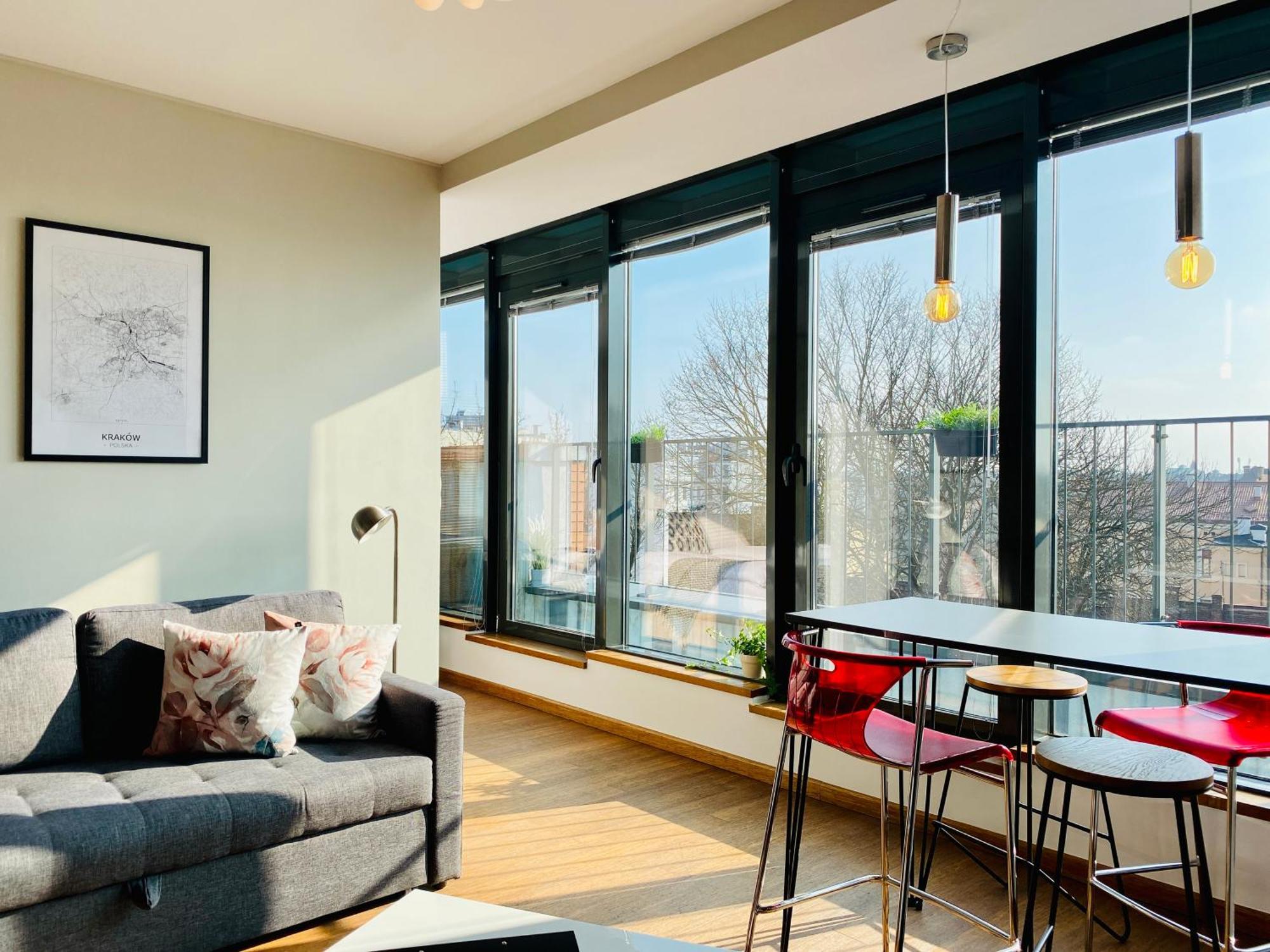Angel Mint Apartment - Free Parking - Balcony 크라쿠프 외부 사진
